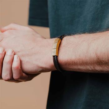 Preview: Dreifaches Armband mit drei Sorten italienischem Nappaleder - Arte 3 Colours